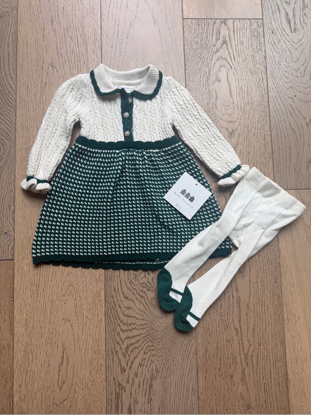 NWT! Christmas / Holiday Party Dress with Matching Tights